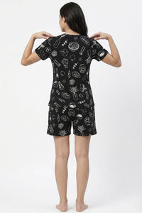 Zivame Knit Cotton Short Set - Tap Shoe — thumbnail 2